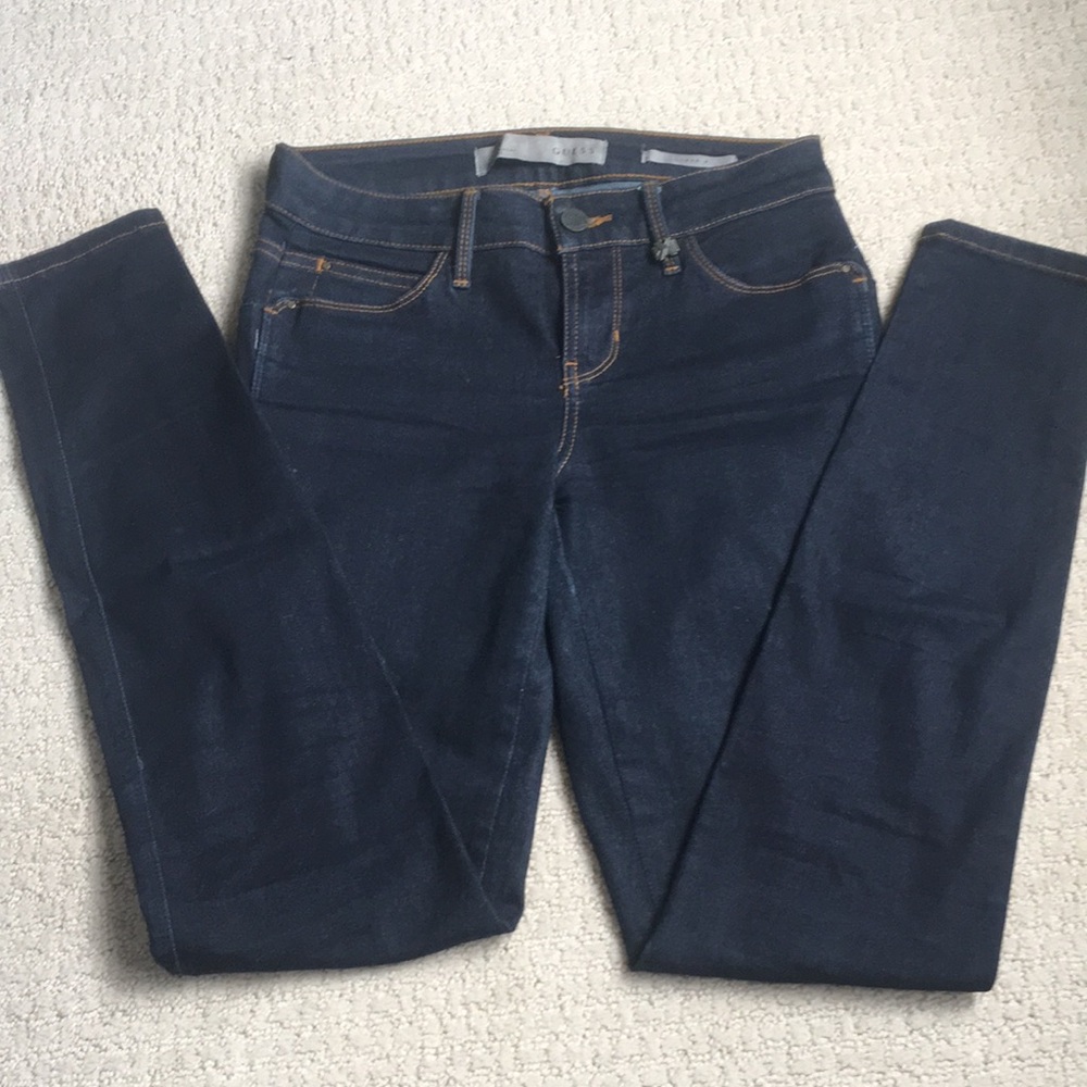 Guess Curvex X Navy Blue Skinny Jeans - Like New! - Picture 12 of 14